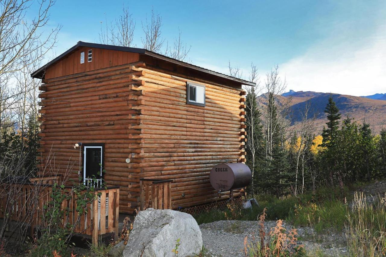 Denali Park View Family Log Cabin Exterior foto